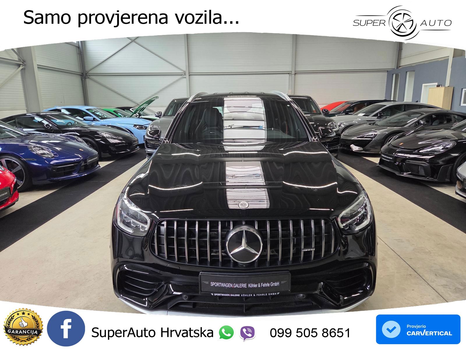 Mercedes AMG GLC 63 S V8 (510 KS) 4MATIC+ MCT ZRAČNI+ACC+GR SJED+360