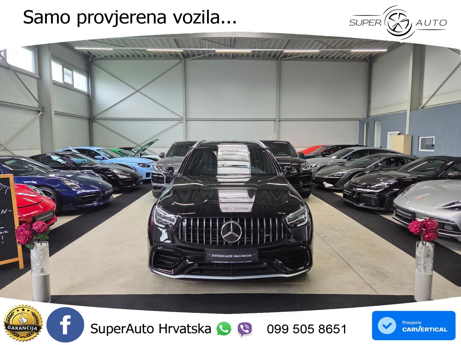 Mercedes AMG GLC 63 S V8 (510 KS) 4MATIC+ MCT ZRAČNI+ACC+GR SJED+360