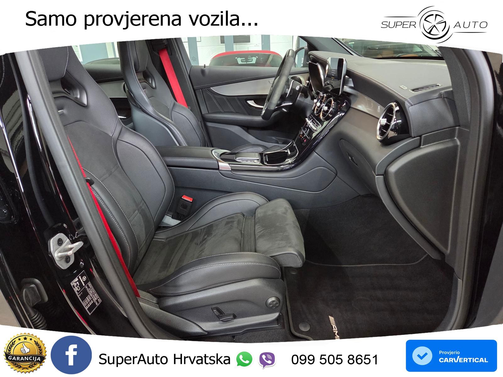 Mercedes AMG GLC 63 S V8 (510 KS) 4MATIC+ MCT ZRAČNI+ACC+GR SJED+360