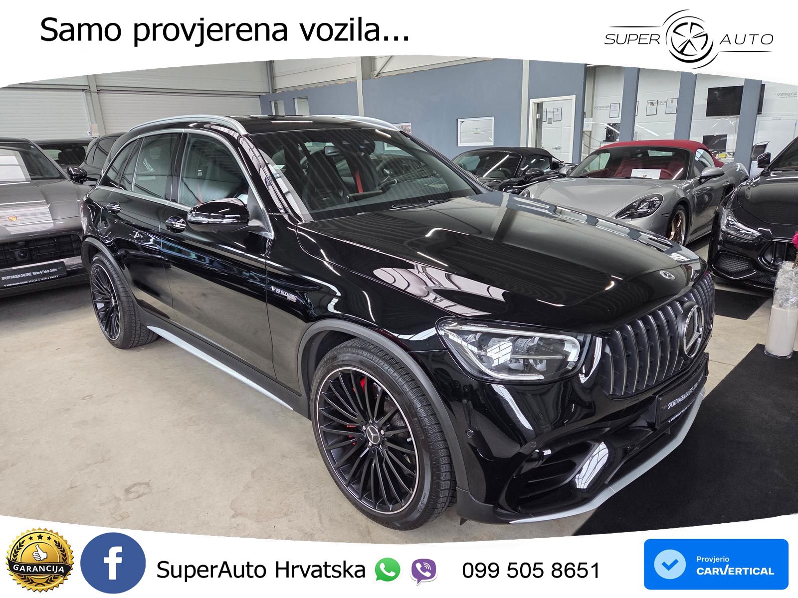 Mercedes AMG GLC 63 S V8 (510 KS) 4MATIC+ MCT ZRAČNI+ACC+GR SJED+360