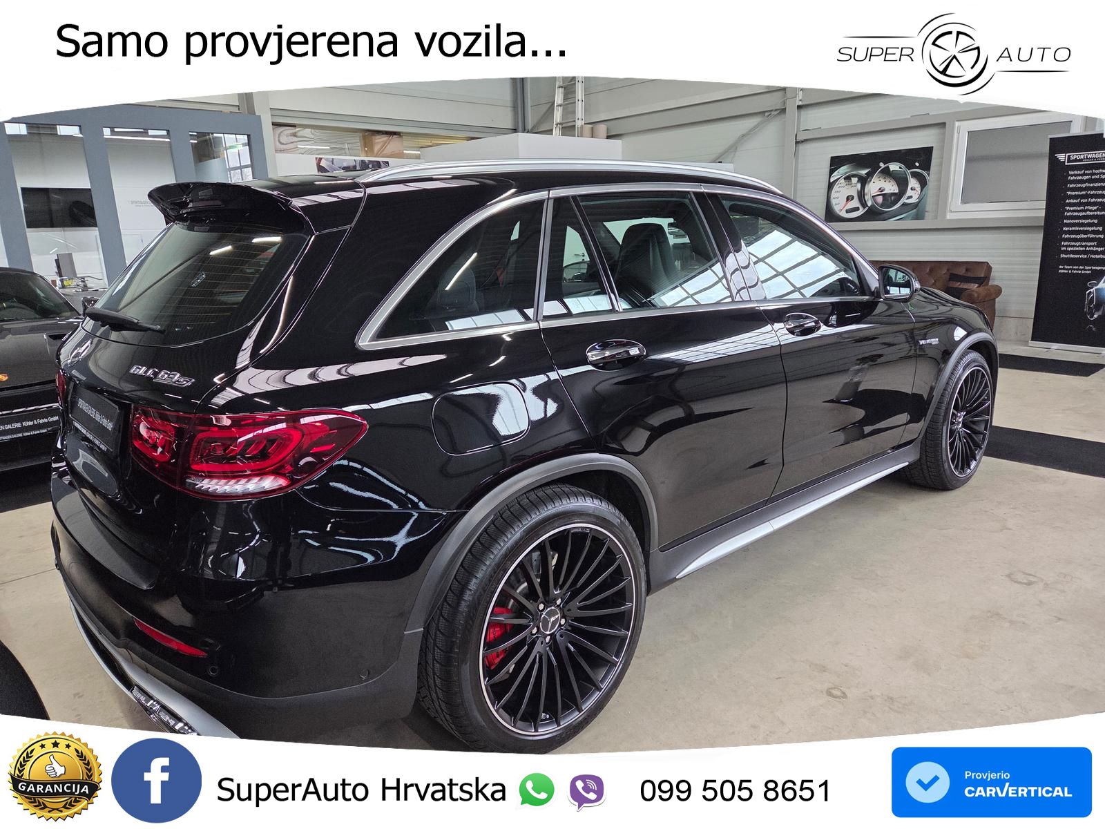 Mercedes AMG GLC 63 S V8 (510 KS) 4MATIC+ MCT ZRAČNI+ACC+GR SJED+360