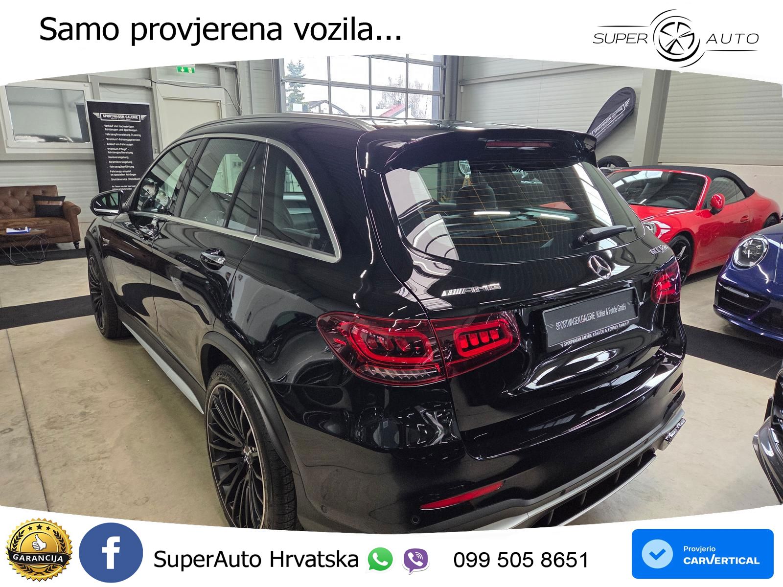 Mercedes AMG GLC 63 S V8 (510 KS) 4MATIC+ MCT ZRAČNI+ACC+GR SJED+360