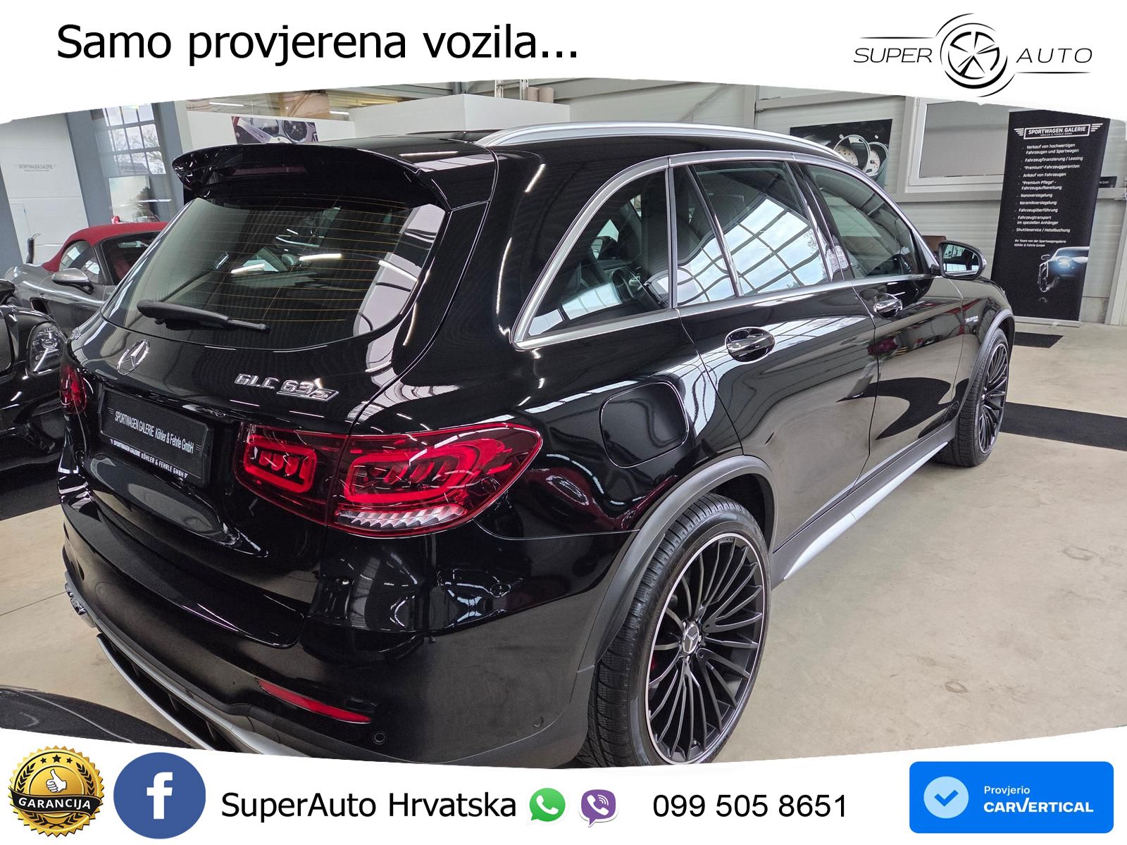 Mercedes AMG GLC 63 S V8 (510 KS) 4MATIC+ MCT ZRAČNI+ACC+GR SJED+360