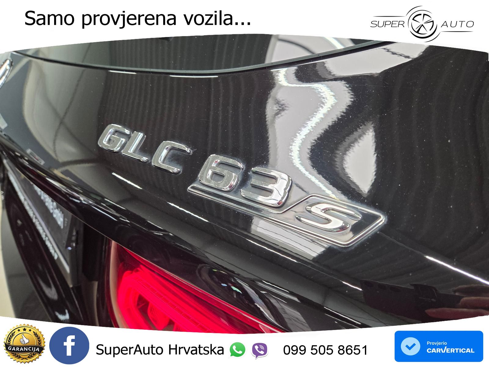 Mercedes AMG GLC 63 S V8 (510 KS) 4MATIC+ MCT ZRAČNI+ACC+GR SJED+360