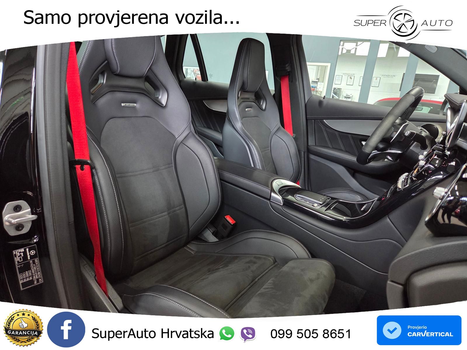 Mercedes AMG GLC 63 S V8 (510 KS) 4MATIC+ MCT ZRAČNI+ACC+GR SJED+360