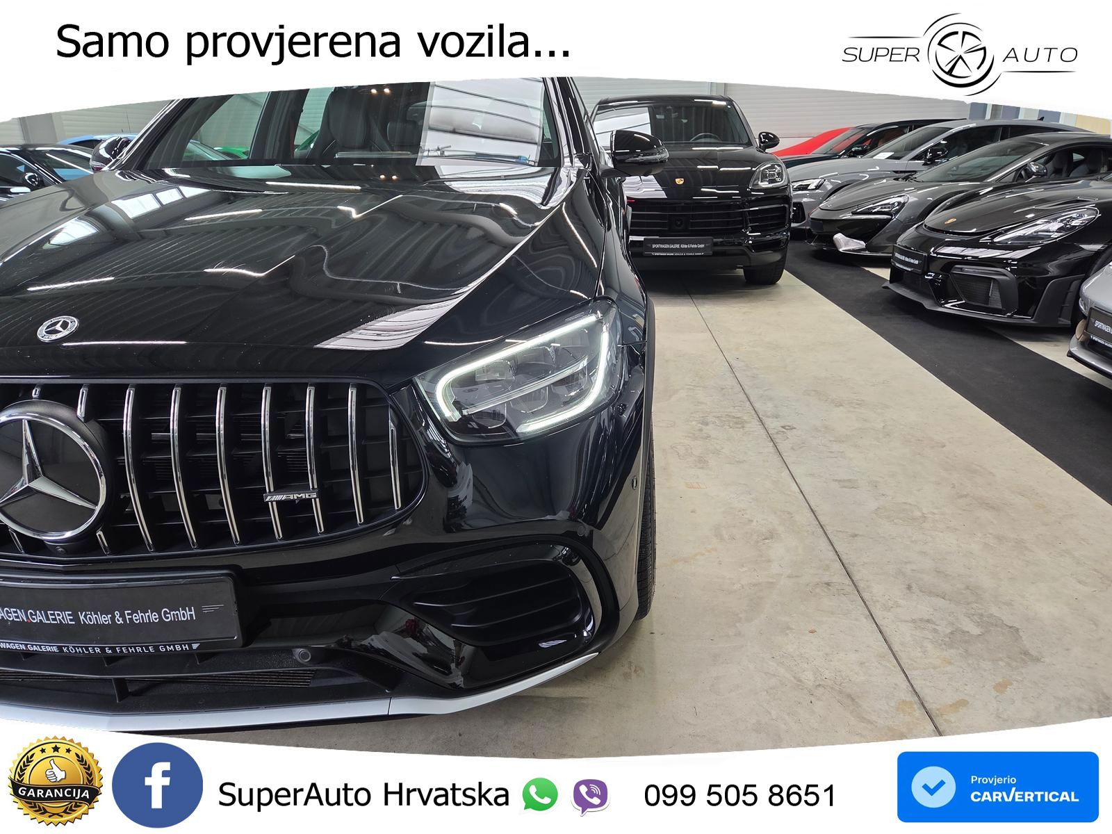 Mercedes AMG GLC 63 S V8 (510 KS) 4MATIC+ MCT ZRAČNI+ACC+GR SJED+360