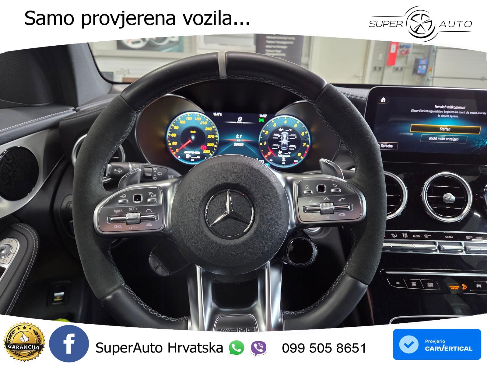 Mercedes AMG GLC 63 S V8 (510 KS) 4MATIC+ MCT ZRAČNI+ACC+GR SJED+360