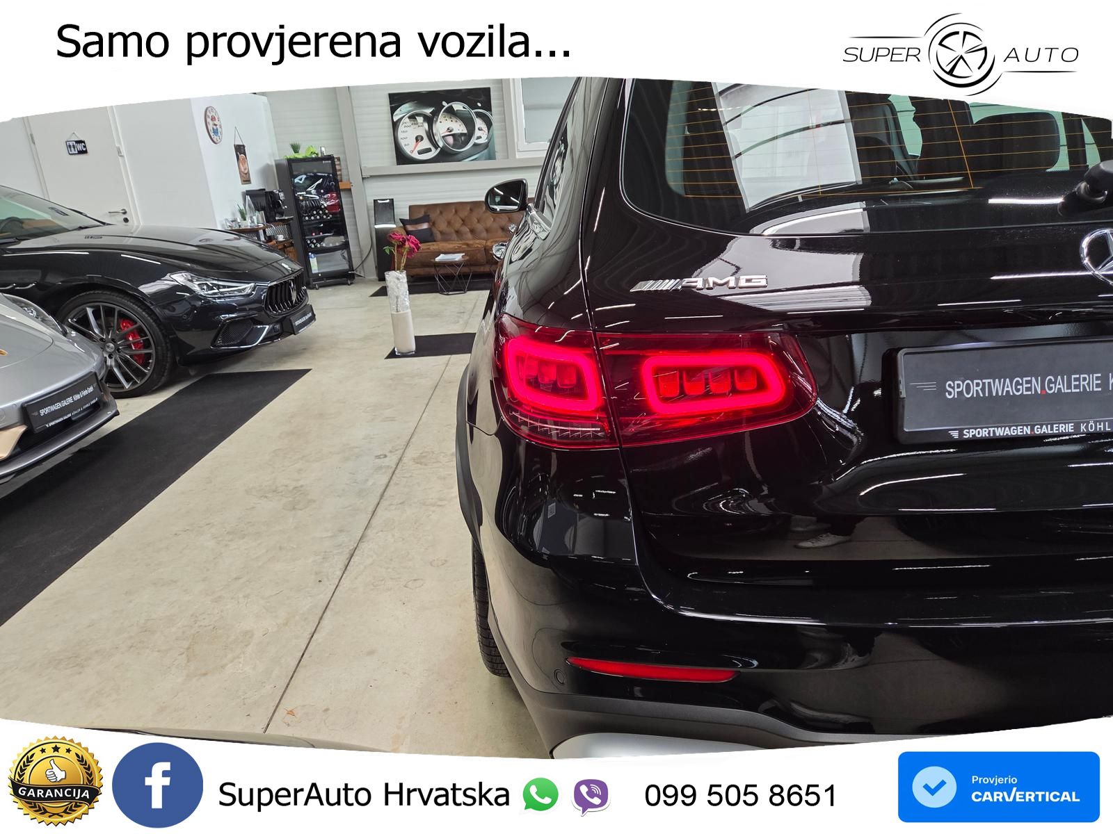 Mercedes AMG GLC 63 S V8 (510 KS) 4MATIC+ MCT ZRAČNI+ACC+GR SJED+360