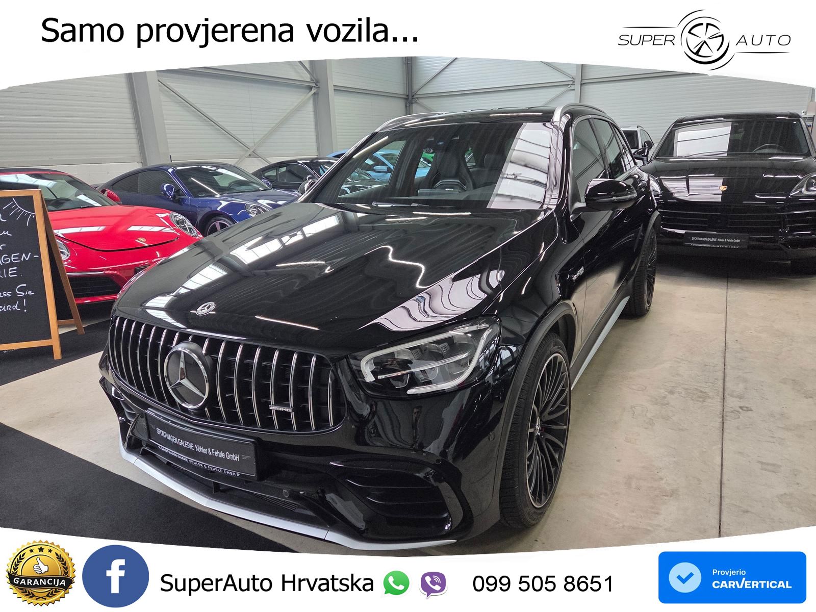 Mercedes AMG GLC 63 S V8 (510 KS) 4MATIC+ MCT ZRAČNI+ACC+GR SJED+360