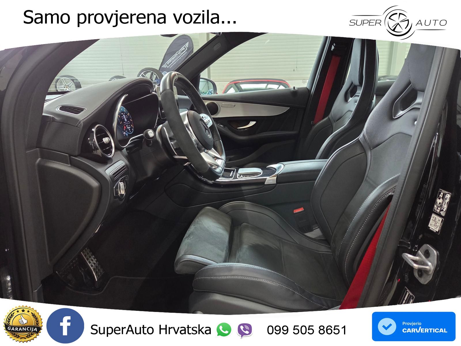 Mercedes AMG GLC 63 S V8 (510 KS) 4MATIC+ MCT ZRAČNI+ACC+GR SJED+360