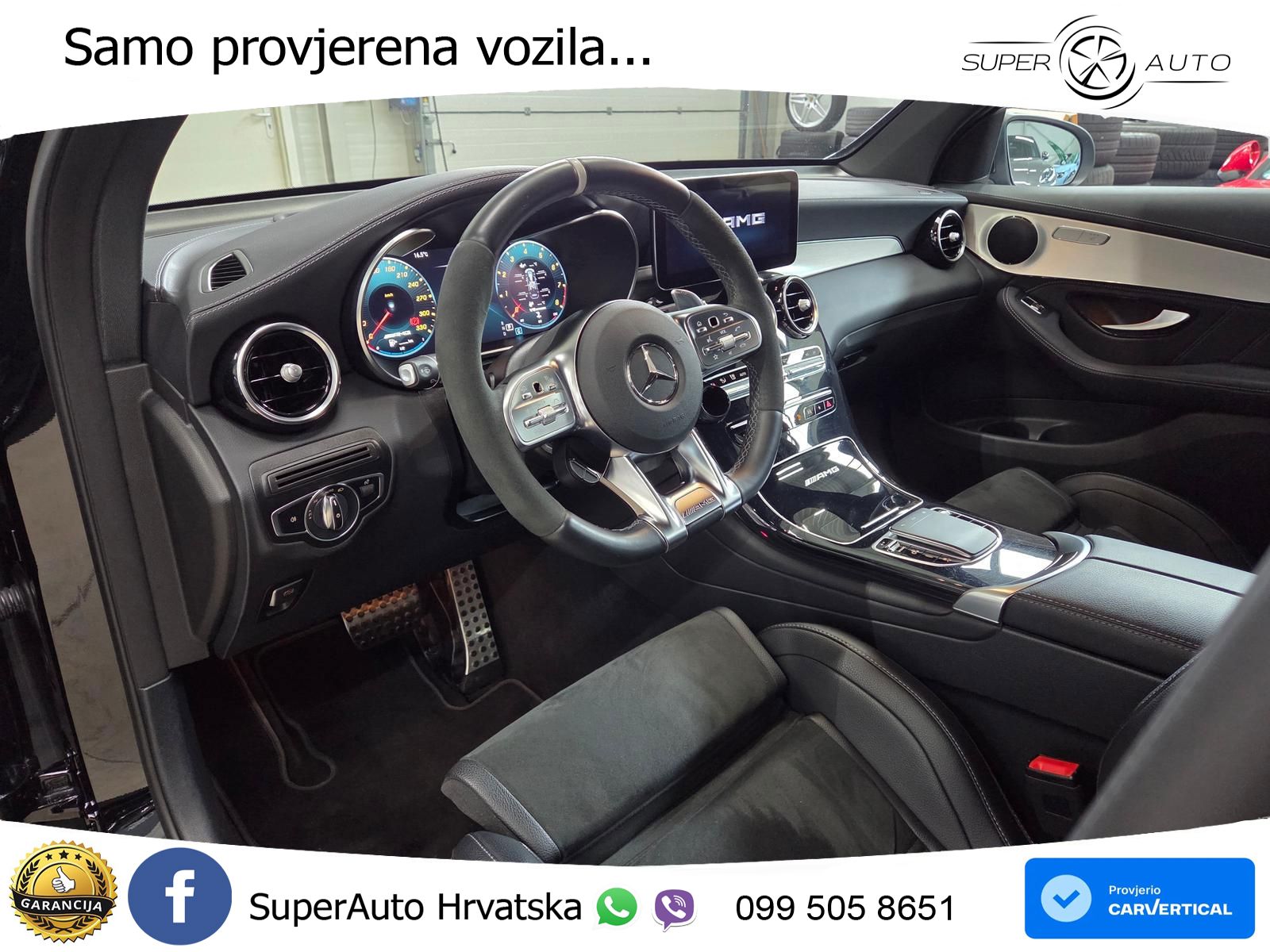 Mercedes AMG GLC 63 S V8 (510 KS) 4MATIC+ MCT ZRAČNI+ACC+GR SJED+360