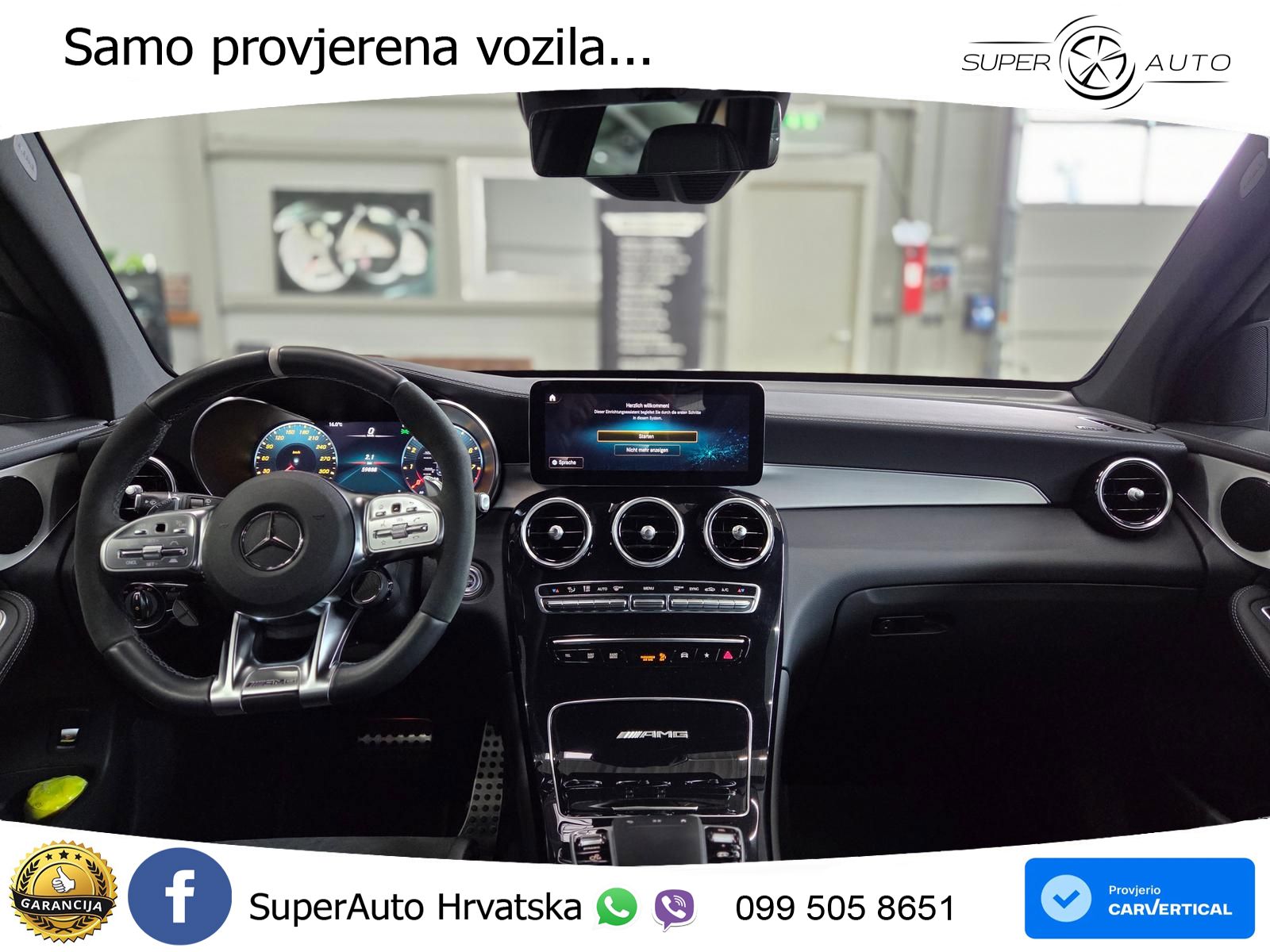 Mercedes AMG GLC 63 S V8 (510 KS) 4MATIC+ MCT ZRAČNI+ACC+GR SJED+360