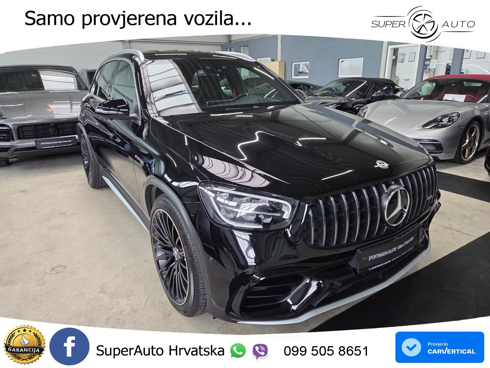 Mercedes AMG GLC 63 S V8 (510 KS) 4MATIC+ MCT ZRAČNI+ACC+GR SJED+360