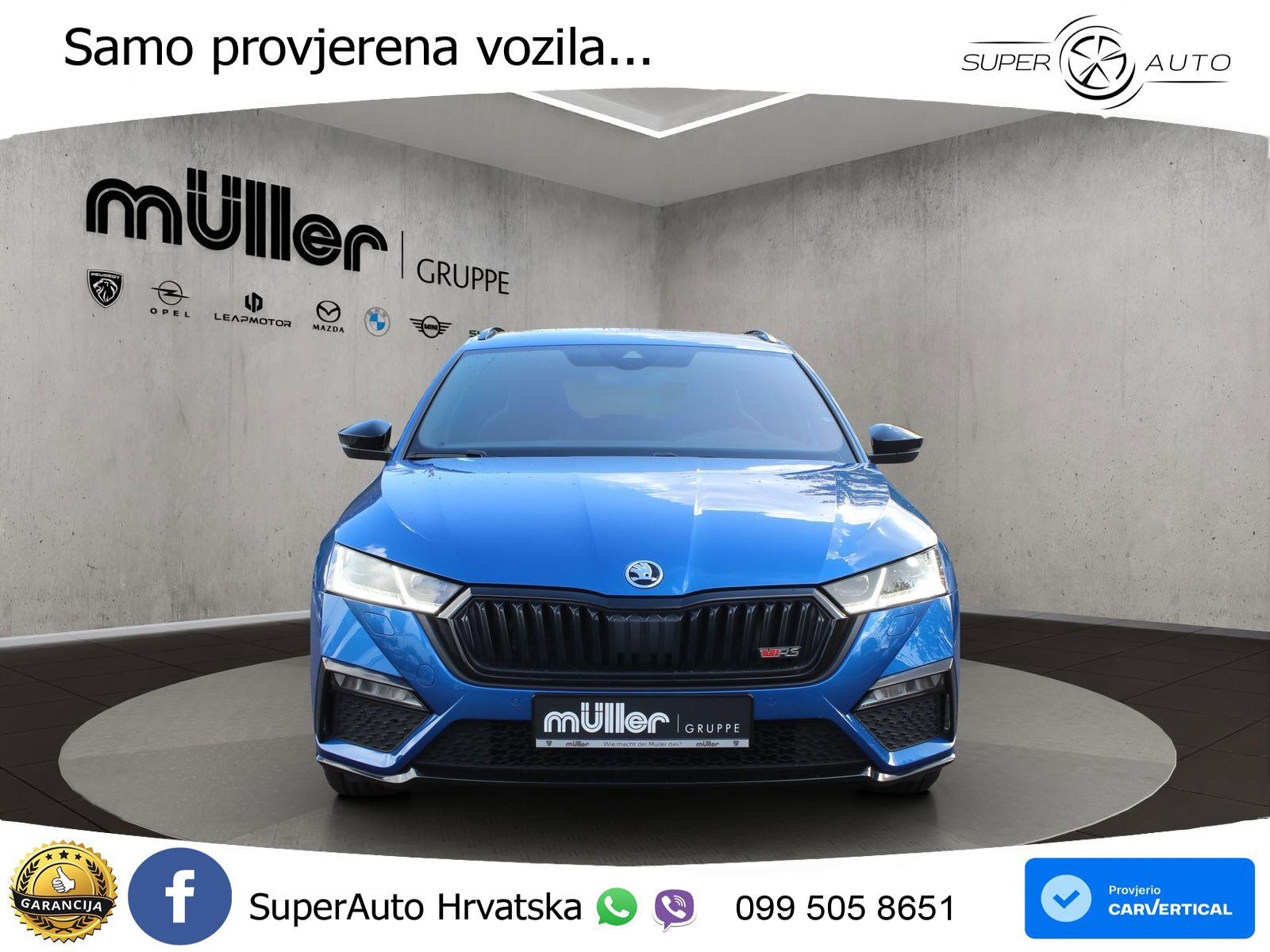 Škoda Octavia Combi RS 2.0 TDI (200 KS) 4x4 DSG LED+GR SJED+ACC
