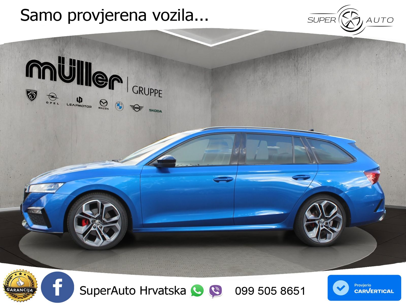 Škoda Octavia Combi RS 2.0 TDI (200 KS) 4x4 DSG LED+GR SJED+ACC