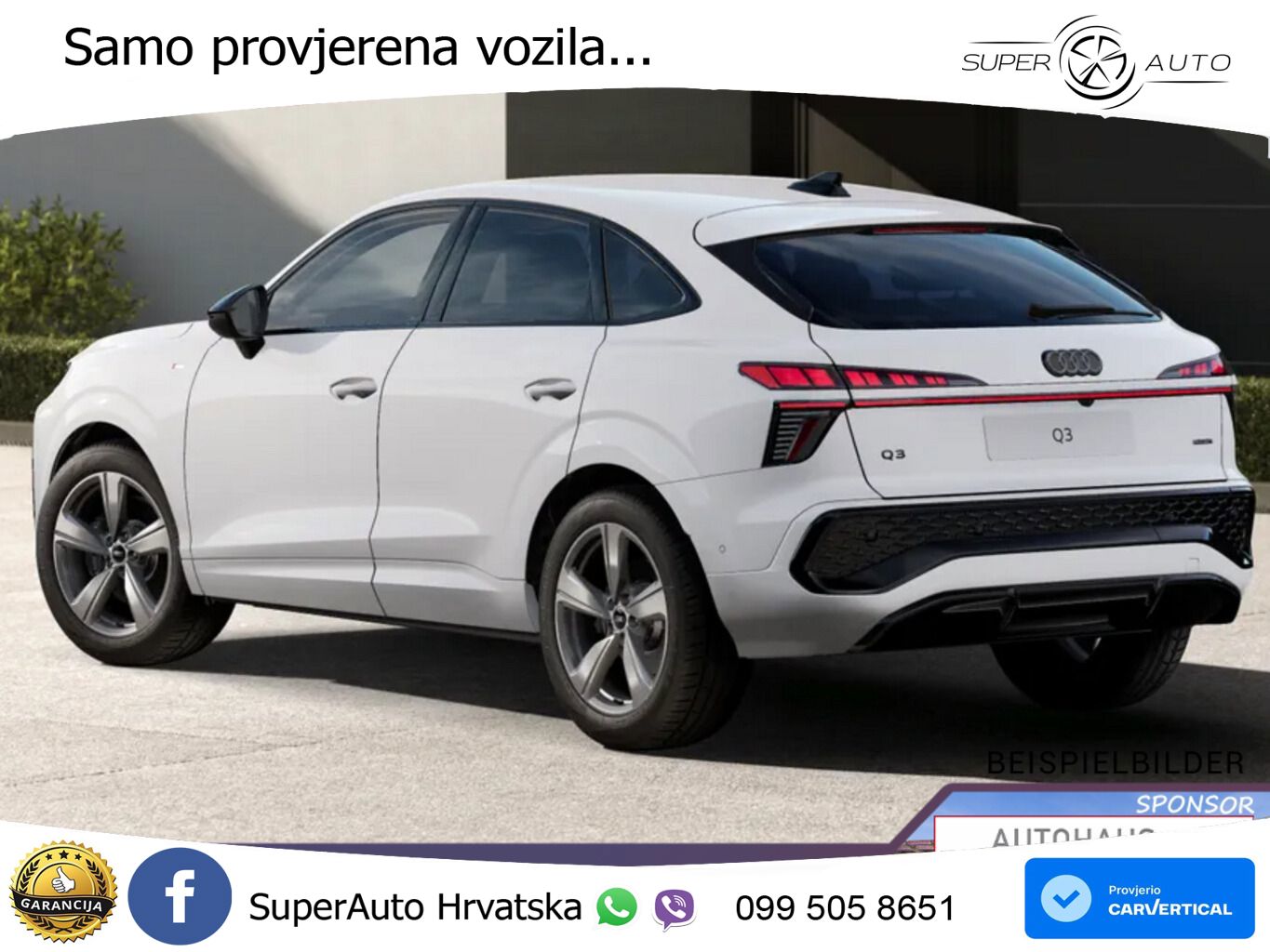 Audi Q3 III Sportback 2.0 TFSI (265 KS) quattro S tronic LED+GR SJED+ACC