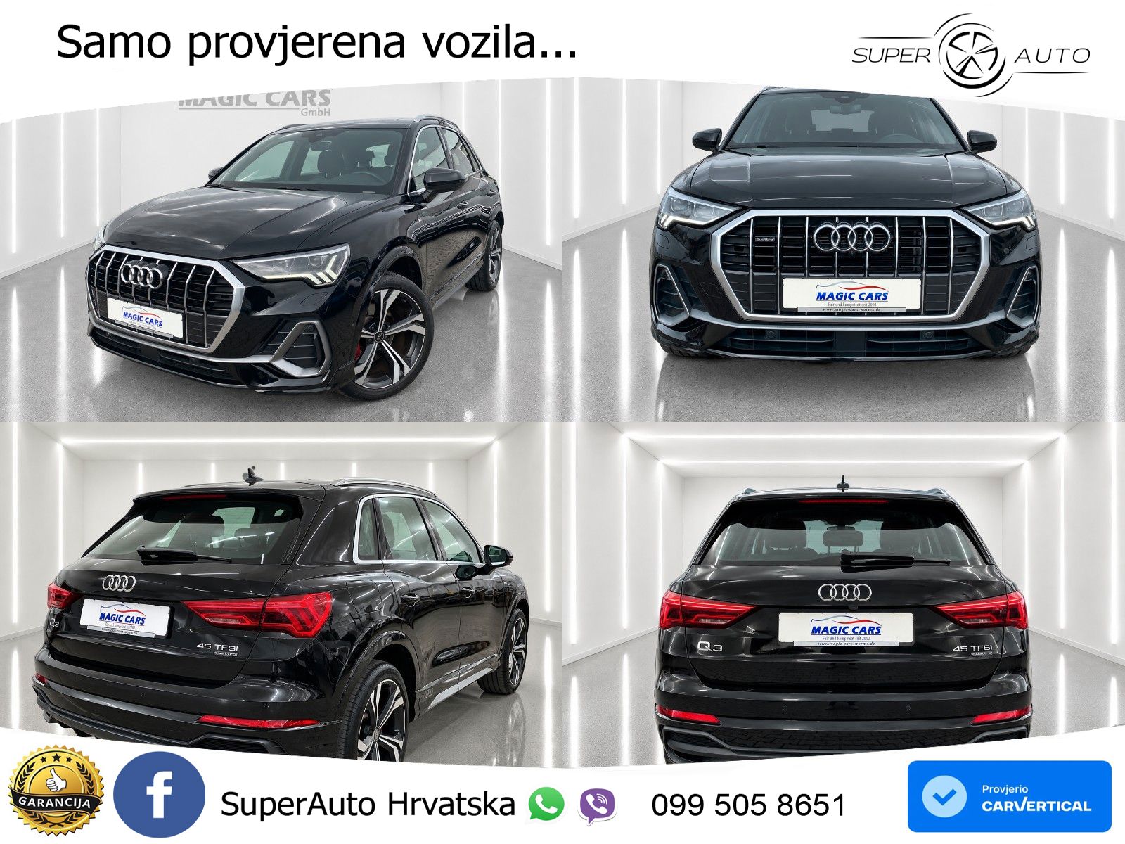 Audi Q3 45 TFSI (245 KS) quattro S tronic S line LED+GR SJED+ACC