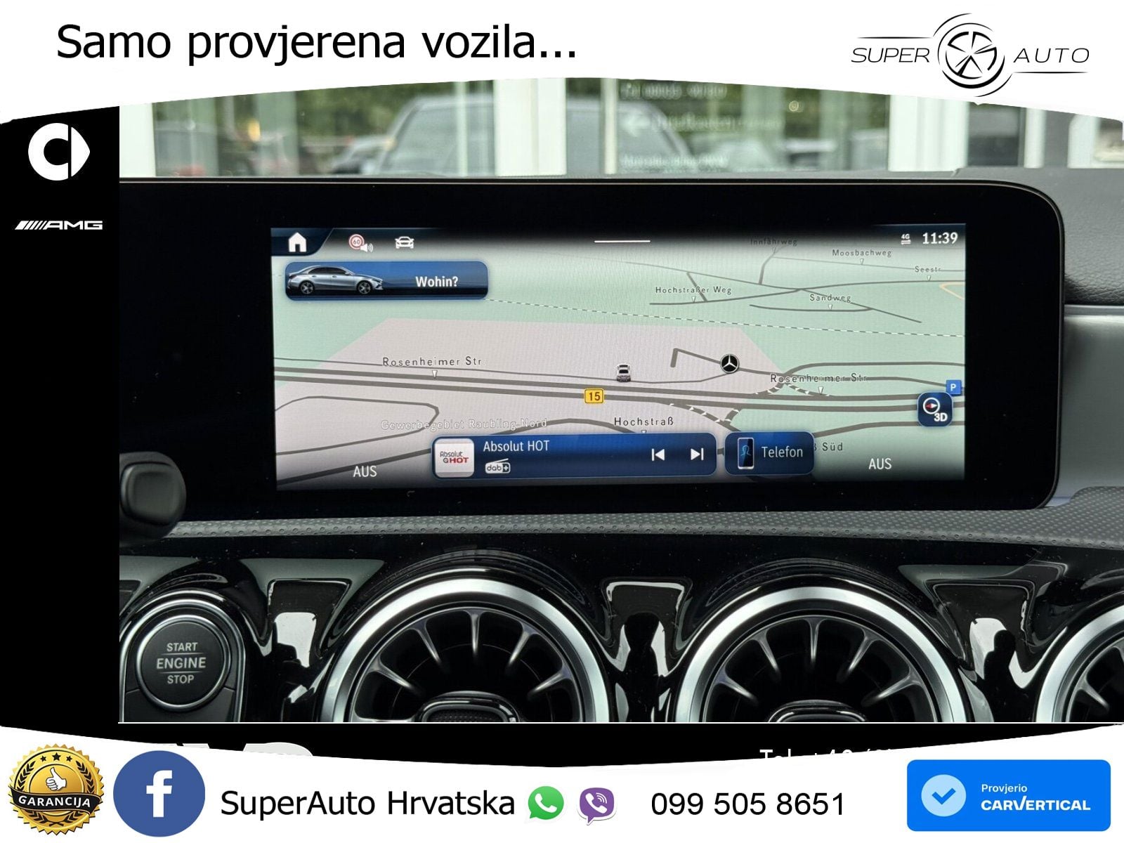Mercedes-Benz A 200 7G-DCT AMG LED+GR SJED+ACC