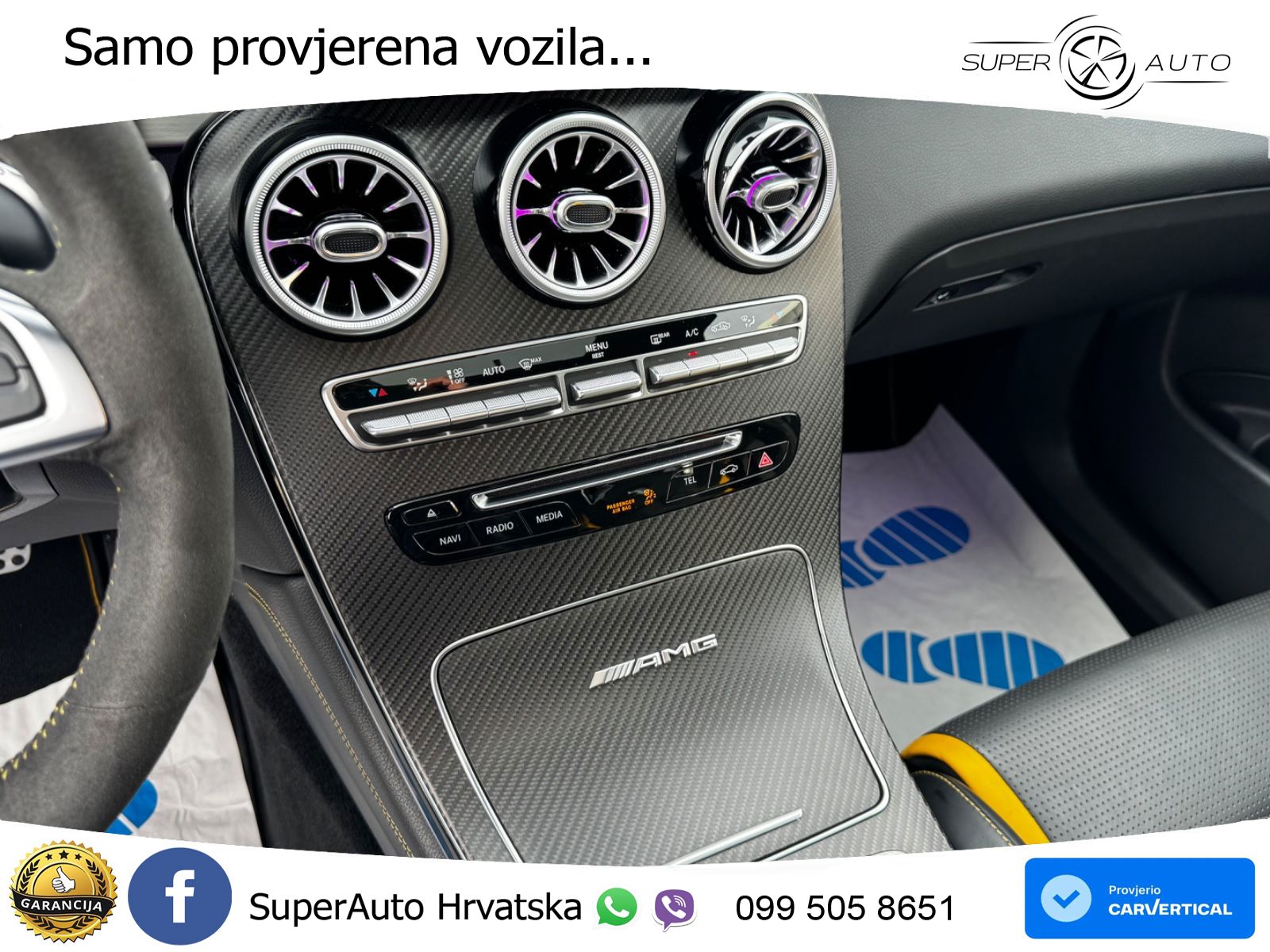 Mercedes GLC Coupe AMG 63 S V8 (510 KS) 4MATIC+ MCT Edition One ZRAČNI+ACC+GR SJED+KAM+PANO