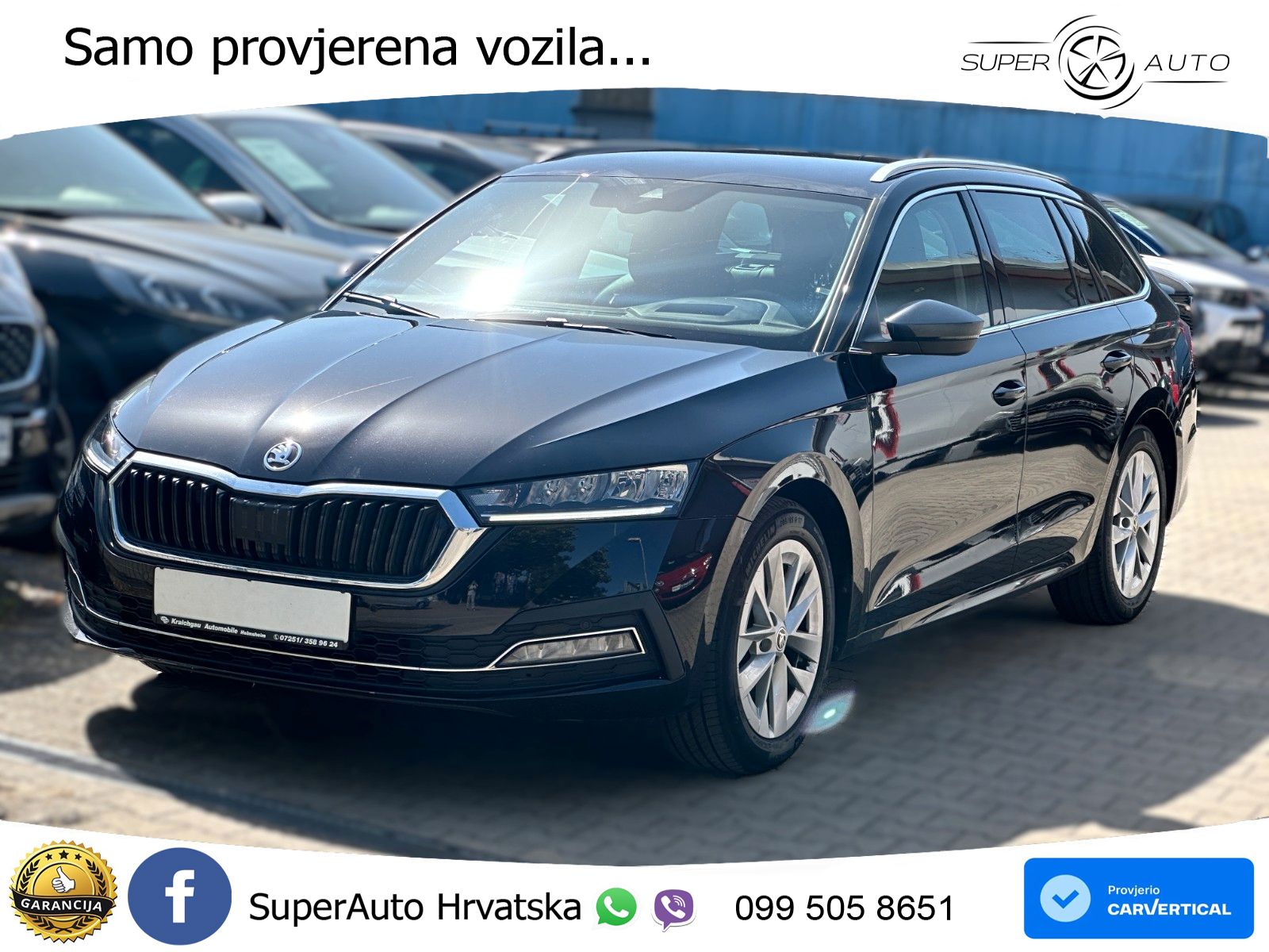 Škoda Octavia Combi 2.0 TDI (150 KS) DSG LED+GR SJED+ACC