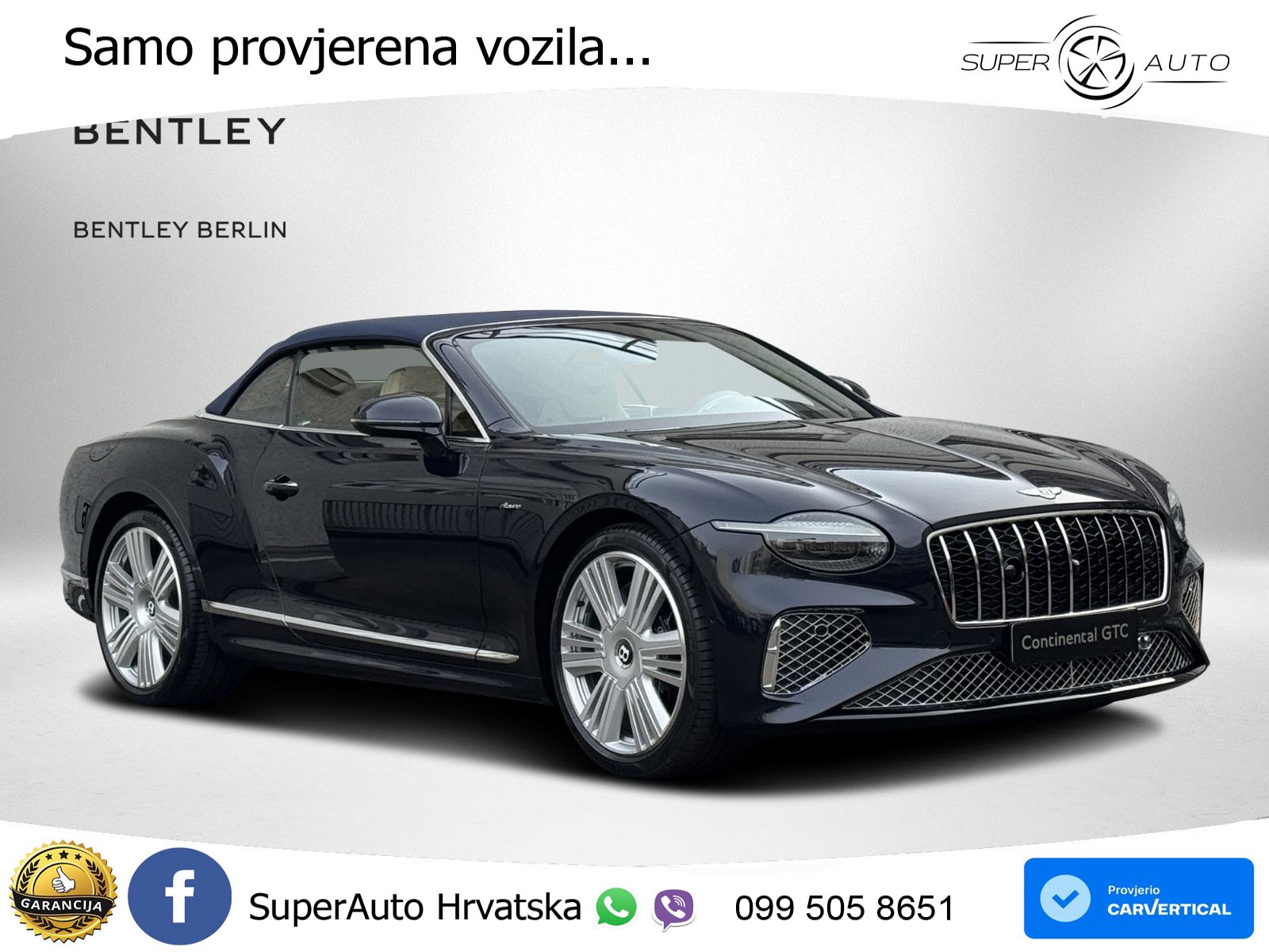 Bentley Continental GTC IV 4.0 V8 TFSi (680 KS) AWD DCT LED+GR SJED+ACC