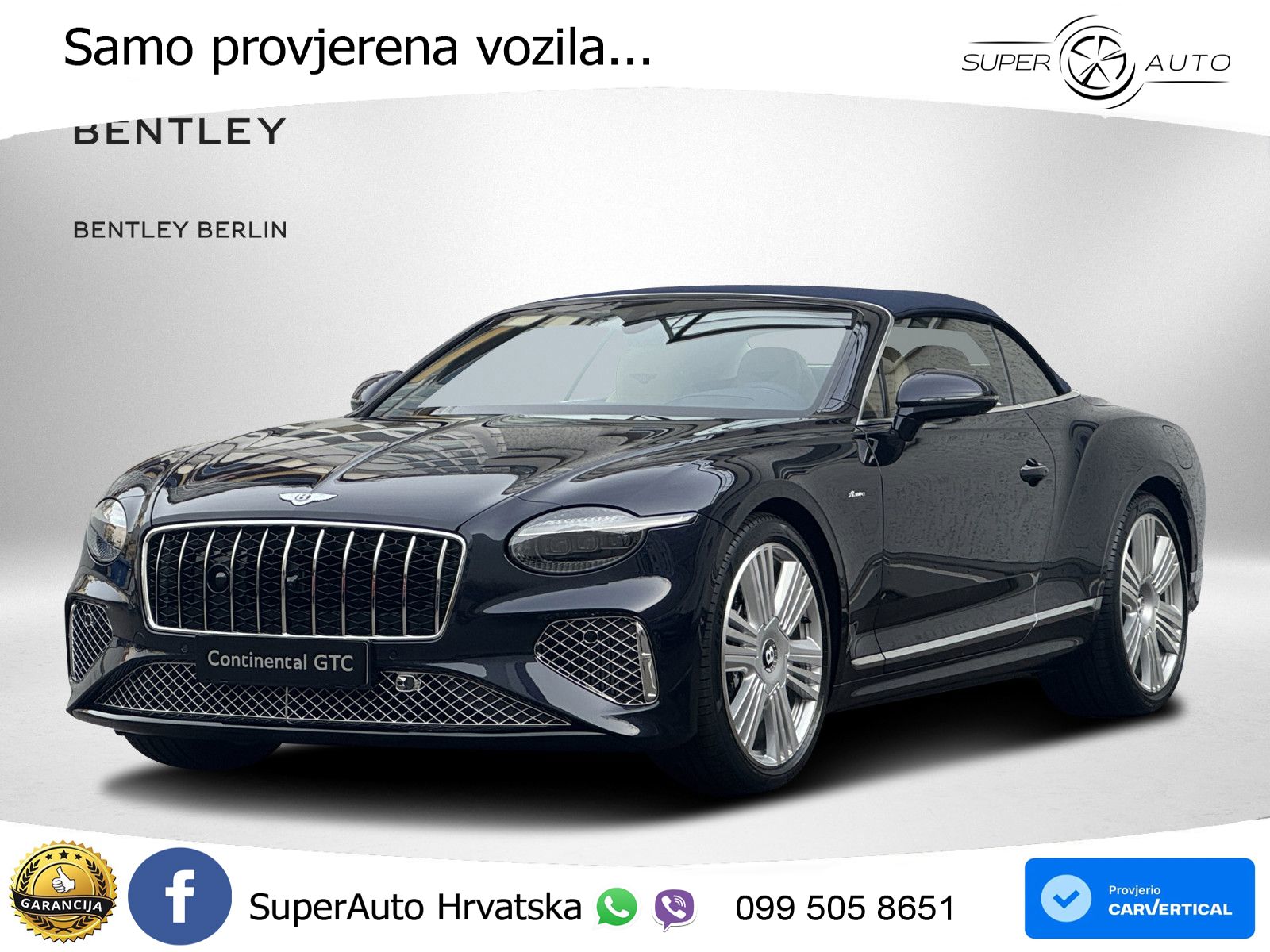 Bentley Continental GTC IV 4.0 V8 TFSi (680 KS) AWD DCT LED+GR SJED+ACC