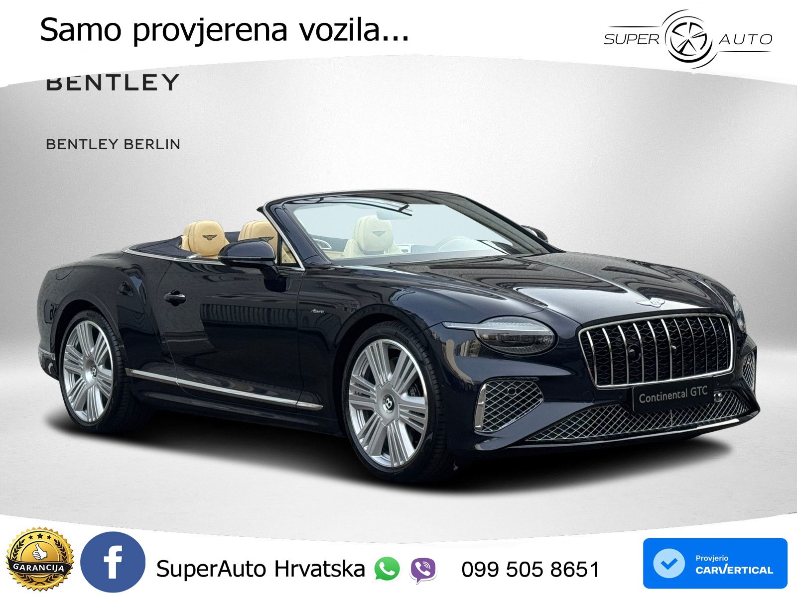 Bentley Continental GTC IV 4.0 V8 TFSi (680 KS) AWD DCT LED+GR SJED+ACC