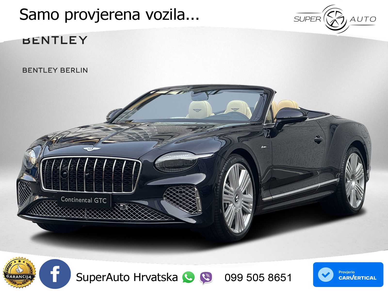Bentley Continental GTC IV 4.0 V8 TFSi (680 KS) AWD DCT LED+GR SJED+ACC