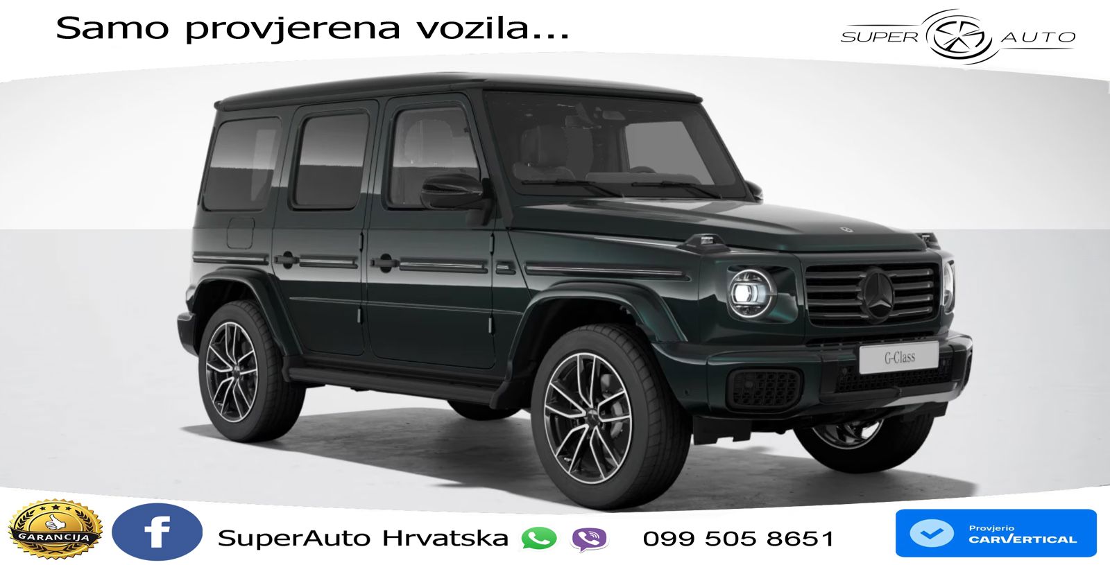 Mercedes G 450d Long (367 KS) 4MATIC 9G-TRONIC Superior LED+GR SJED+ACC