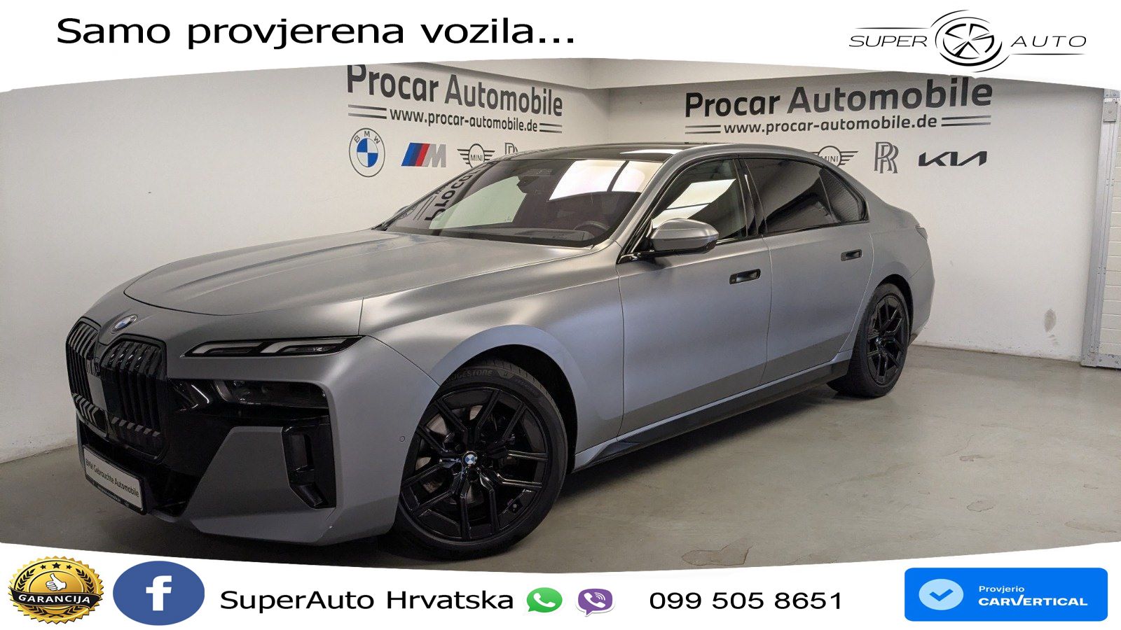 BMW 740d (299 KS) xDrive Steptronic M Sport ZRAČNI+ACC+GR SJED+KAM+PANO