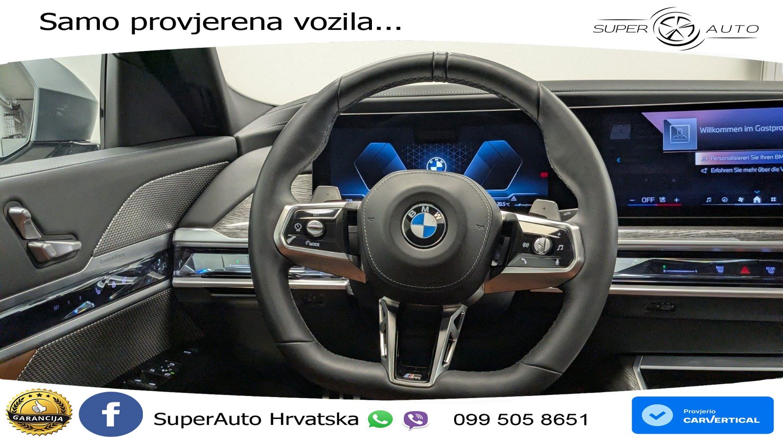 BMW 740d (299 KS) xDrive Steptronic M Sport ZRAČNI+ACC+GR SJED+KAM+PANO