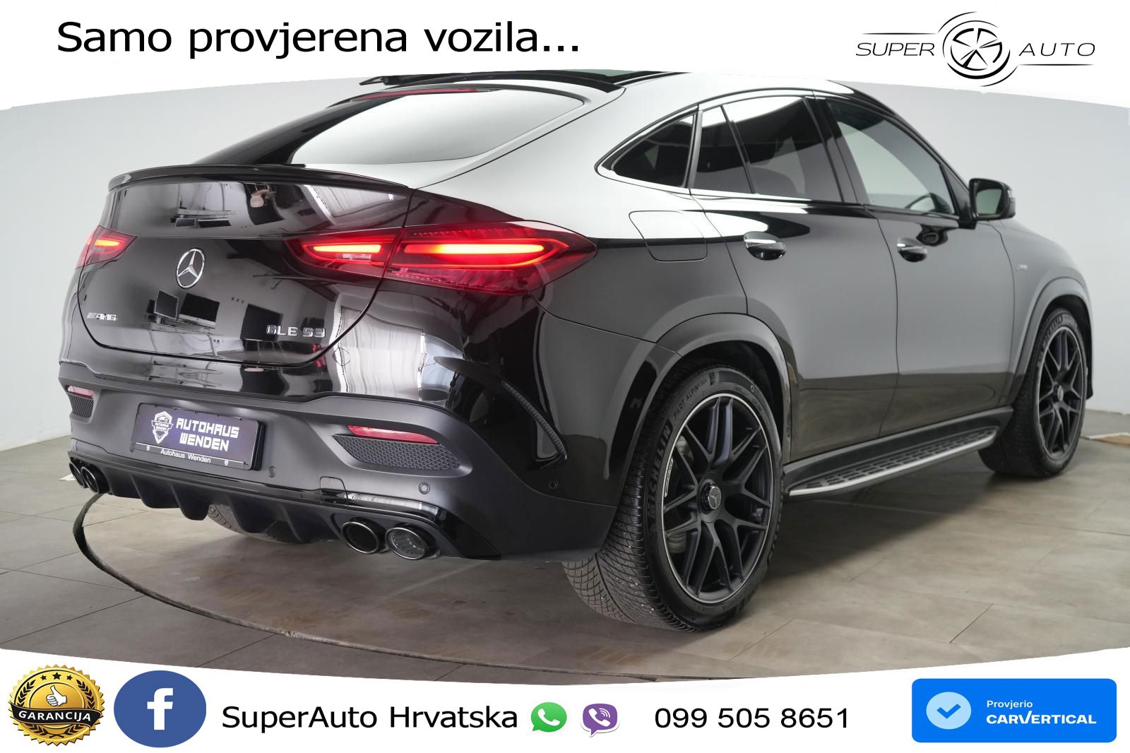Mercedes AMG GLE 53 (435 KS) EQ Boost 4MATIC+ AMG SPEEDSHIFT TCT 9G ACC+HEAD+GR SJED+360+PANO