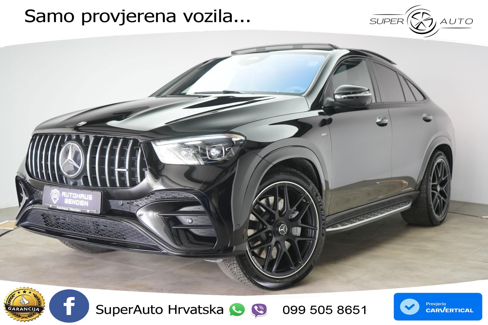 Mercedes AMG GLE 53 (435 KS) EQ Boost 4MATIC+ AMG SPEEDSHIFT TCT 9G ACC+HEAD+GR SJED+360+PANO