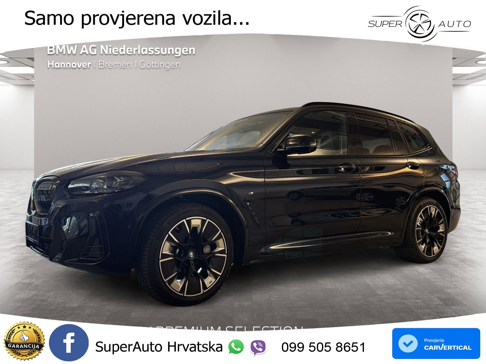 BMW iX3 80 kWh (286 KS) M Sport LED+GR SJED+ACC