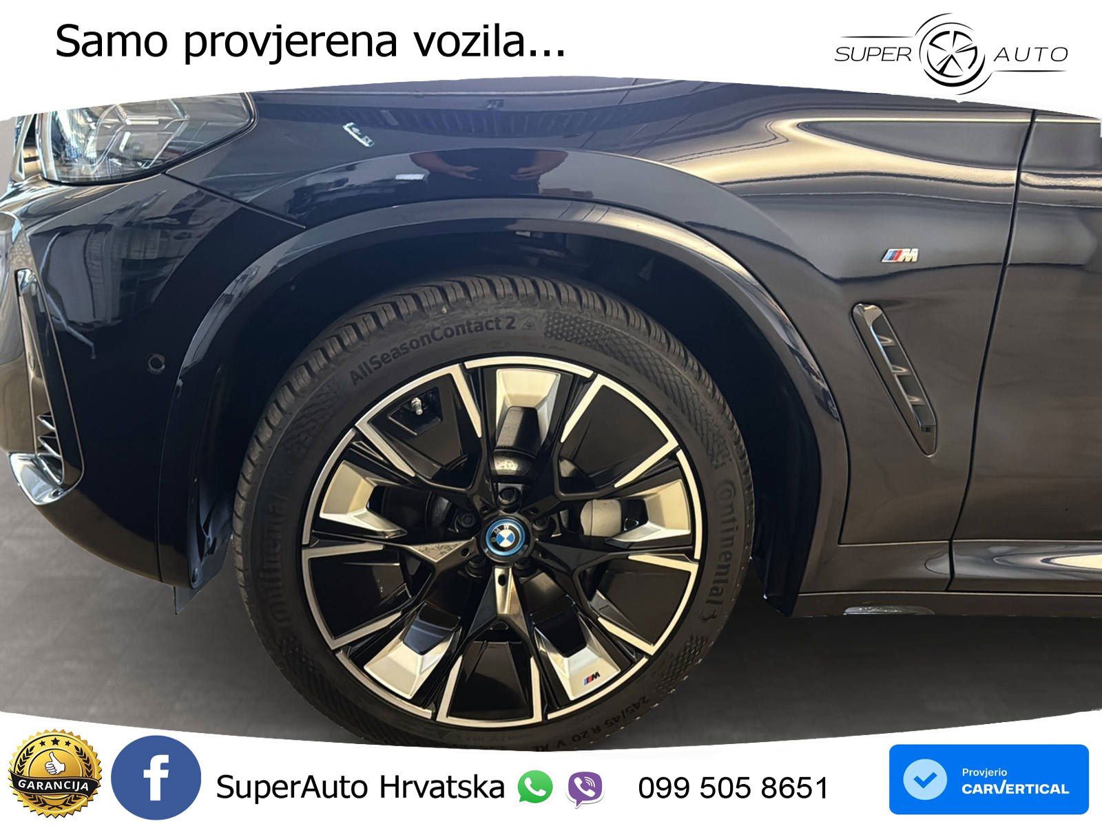 BMW iX3 80 kWh (286 KS) M Sport LED+GR SJED+ACC