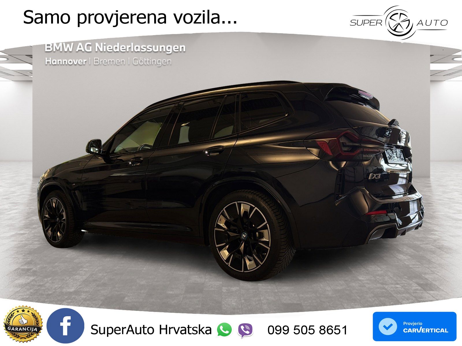 BMW iX3 80 kWh (286 KS) M Sport LED+GR SJED+ACC