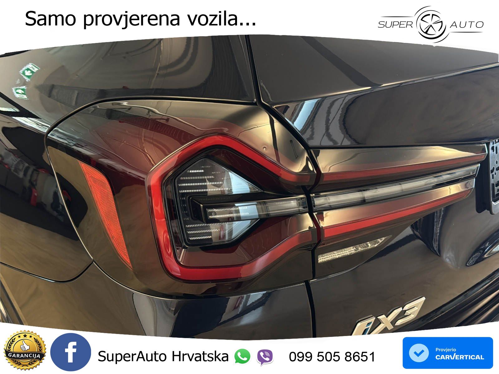 BMW iX3 80 kWh (286 KS) M Sport LED+GR SJED+ACC
