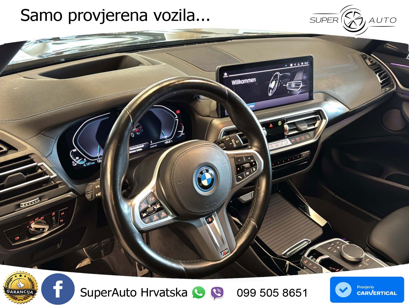 BMW iX3 80 kWh (286 KS) M Sport LED+GR SJED+ACC