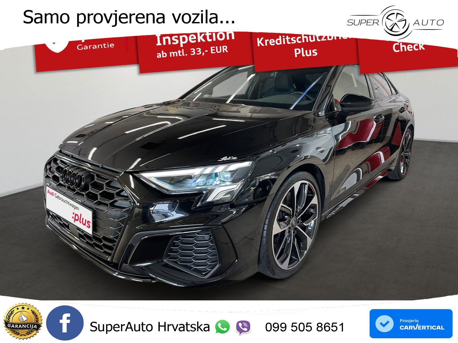 Audi S3 Limuzina 2.0 TFSI (310 KS) quattro S tronic