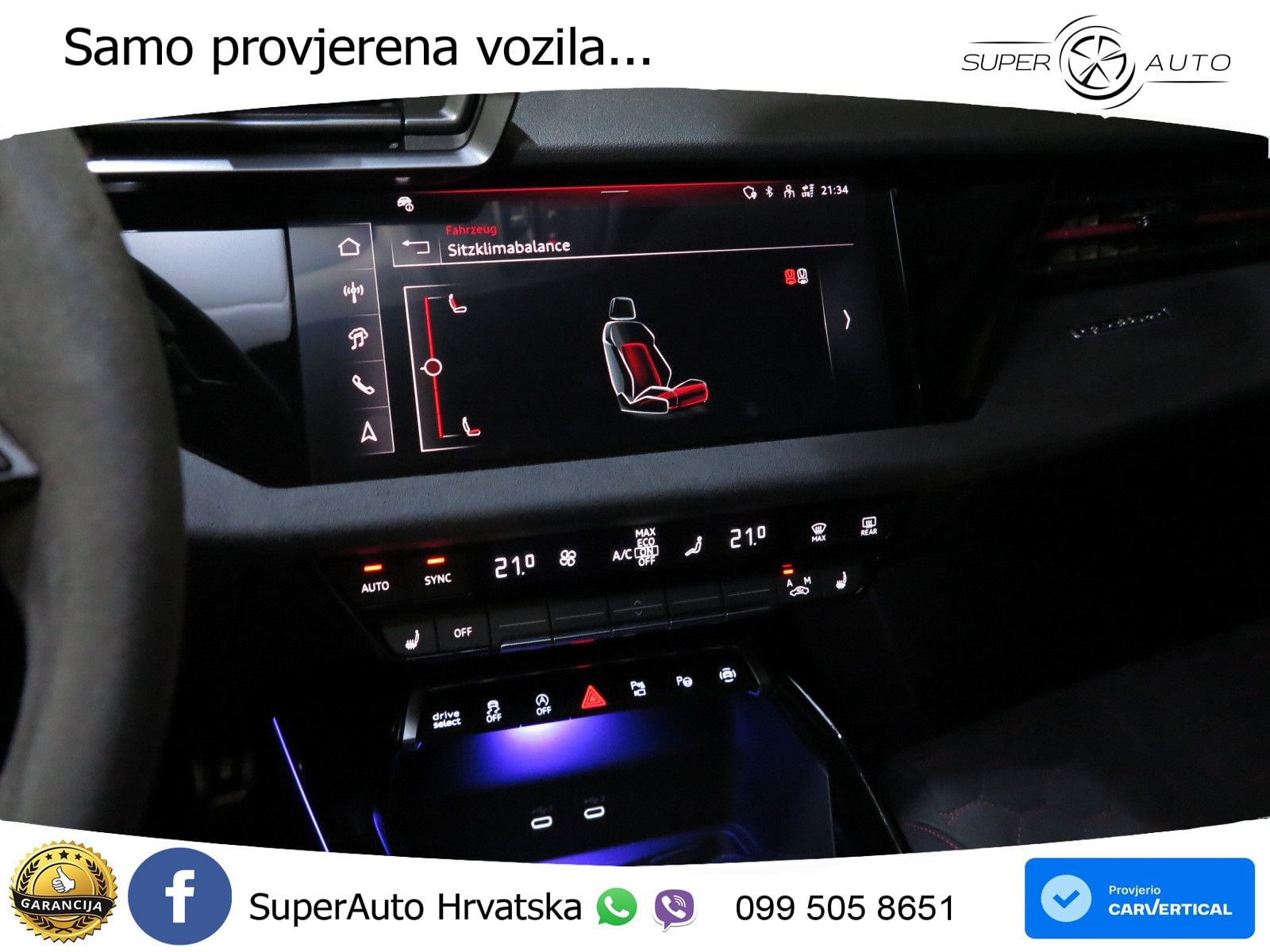 Audi RS3 Sedan 2.5 TFSI (400 KS) quattro S tronic LED+GR SJED+ACC