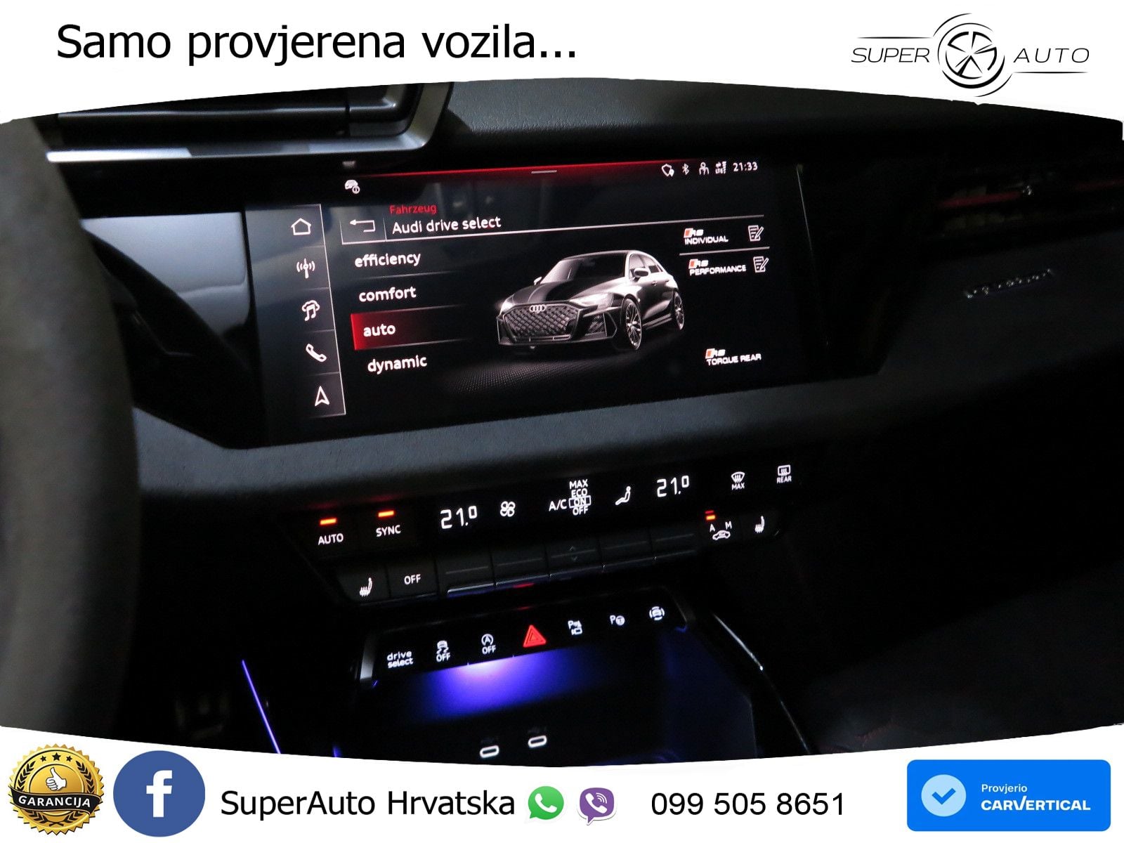 Audi RS3 Sedan 2.5 TFSI (400 KS) quattro S tronic LED+GR SJED+ACC