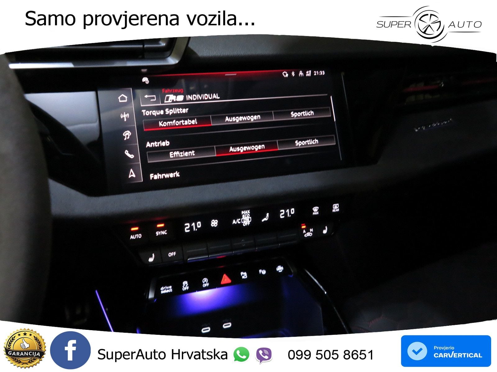 Audi RS3 Sedan 2.5 TFSI (400 KS) quattro S tronic LED+GR SJED+ACC