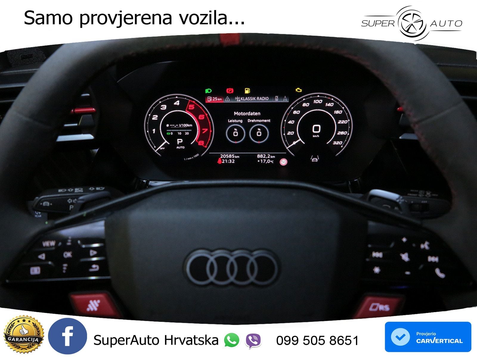 Audi RS3 Sedan 2.5 TFSI (400 KS) quattro S tronic LED+GR SJED+ACC