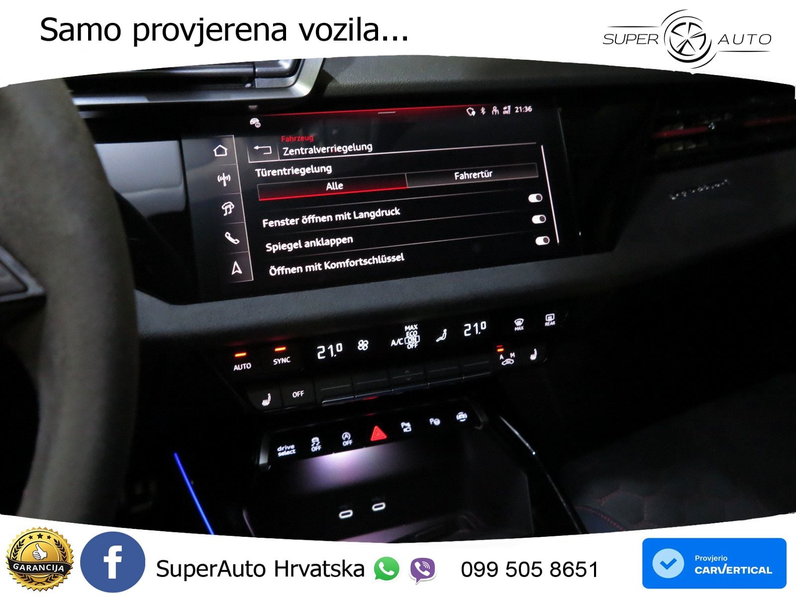 Audi RS3 Sedan 2.5 TFSI (400 KS) quattro S tronic LED+GR SJED+ACC