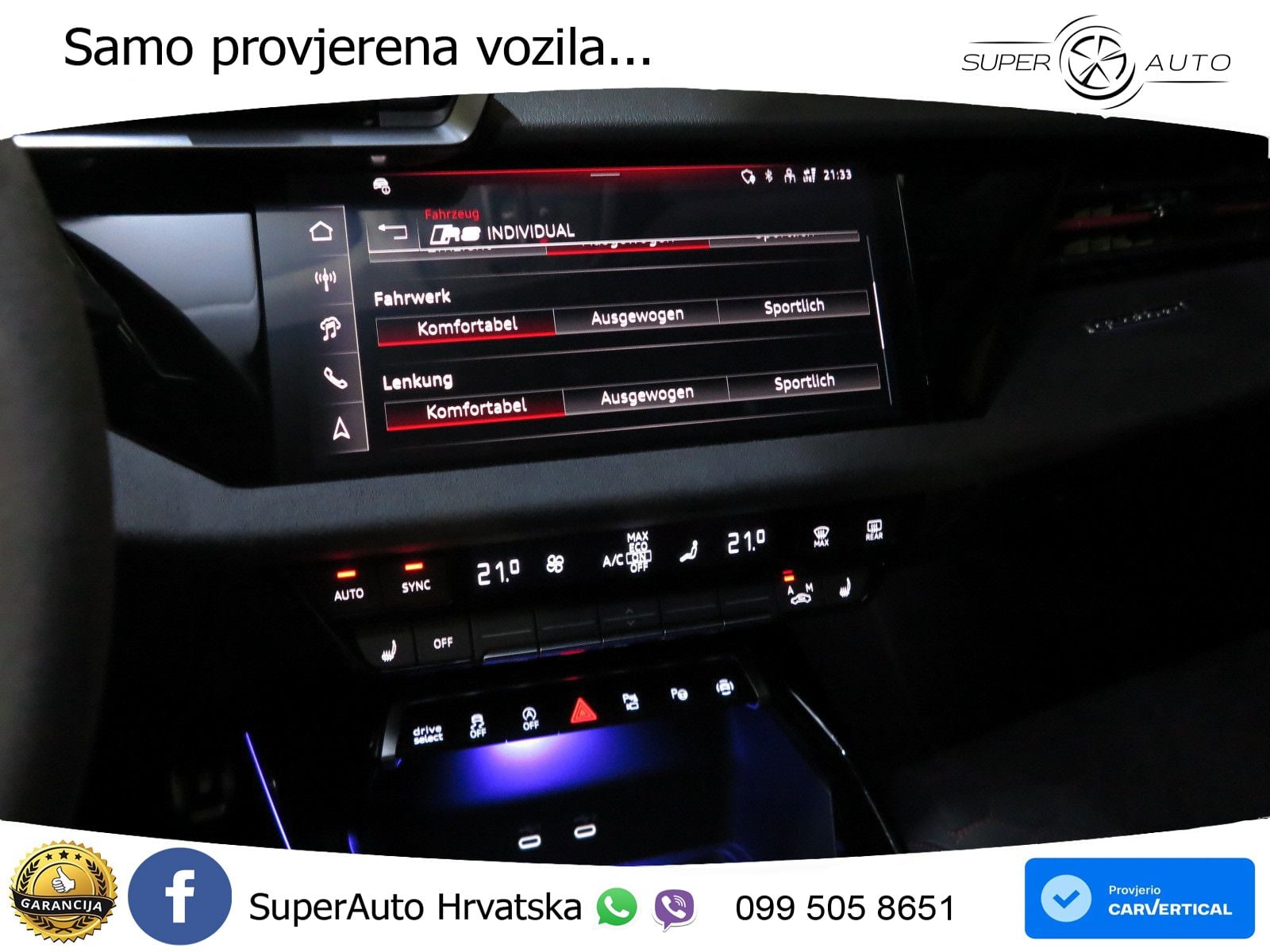 Audi RS3 Sedan 2.5 TFSI (400 KS) quattro S tronic LED+GR SJED+ACC