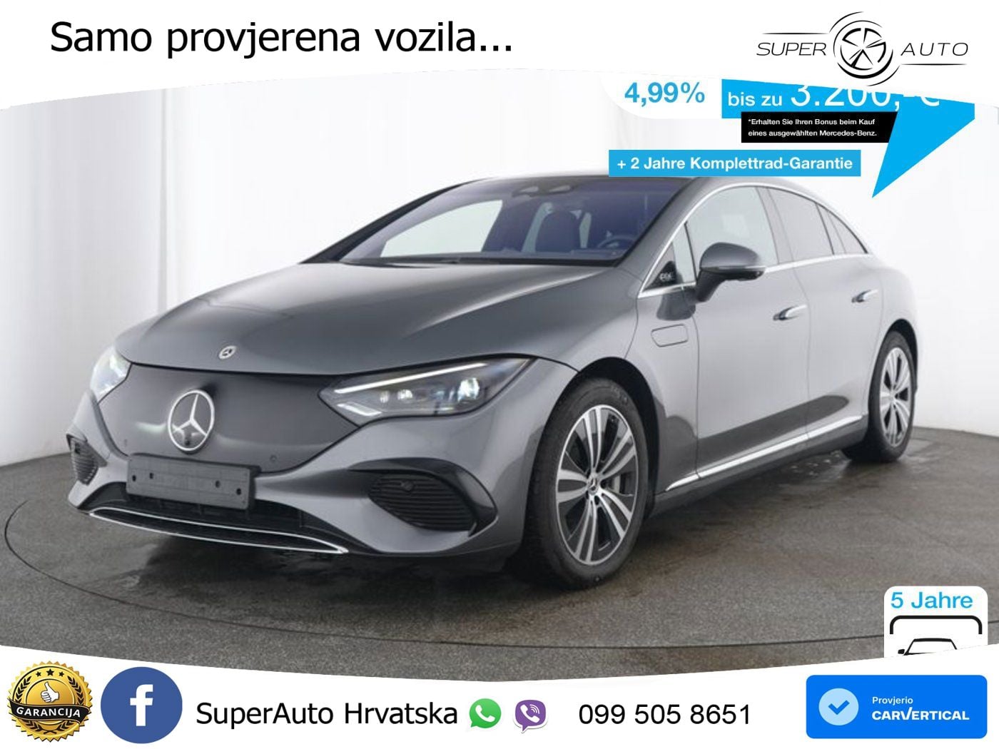Mercedes EQE 350+ 105 kWh (320 KS) ACC+HEAD+GR SJED+360+PANO