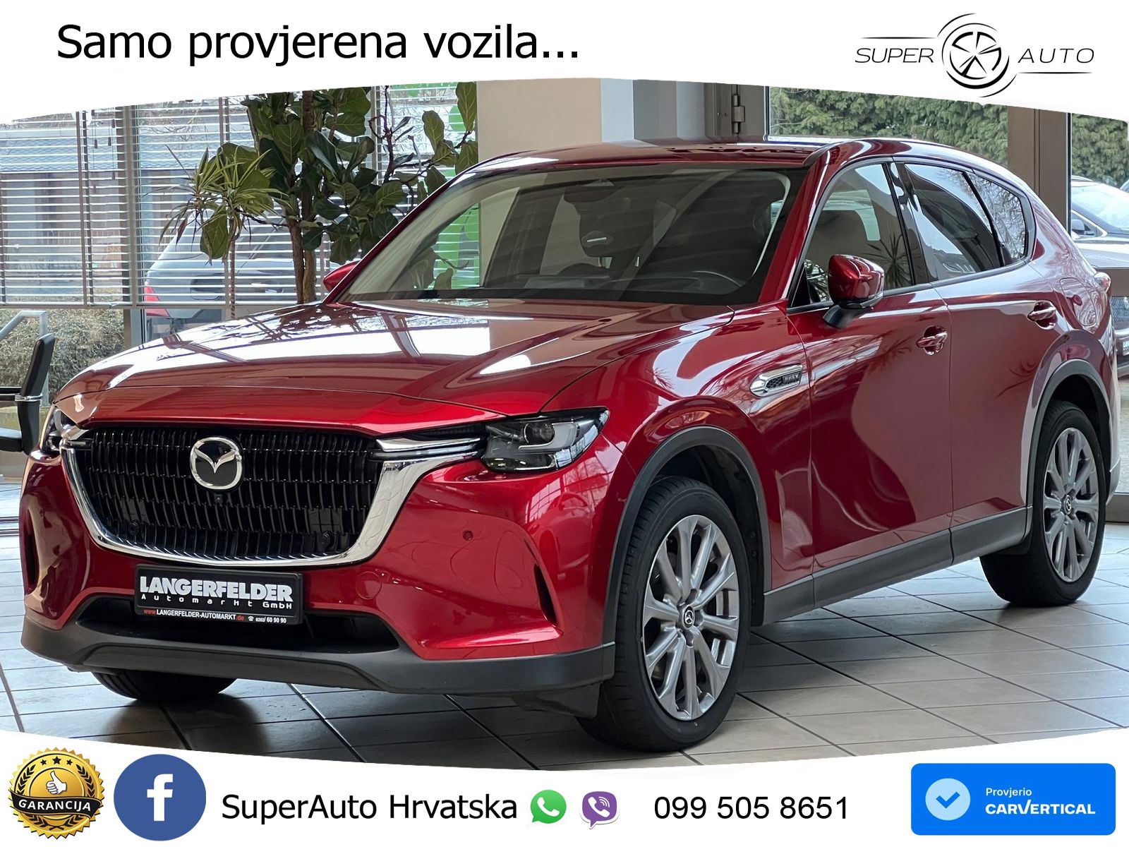 Mazda CX-60 2.5 e-Skyactiv (328 KS) AWD Automatic LED+GR SJED+ACC