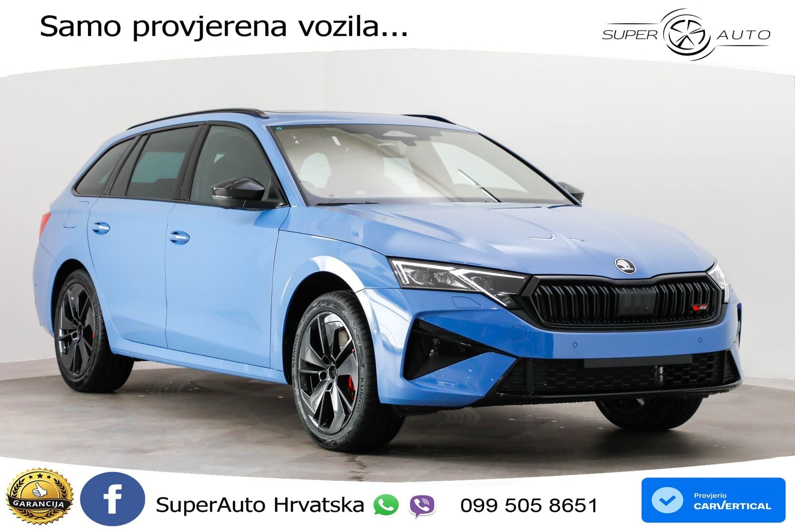 Škoda Octavia Combi RS 2.0 TSI (265 KS) DSG LED+GR SJED+ACC