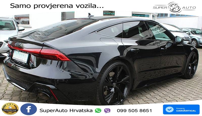 Audi RS7 4.0 TFSI V8 (600 KS) quattro tiptronic ZRAČNI+ACC+GR SJED+KAM