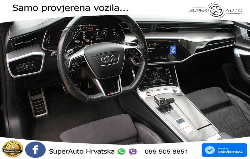 Audi RS7 4.0 TFSI V8 (600 KS) quattro tiptronic ZRAČNI+ACC+GR SJED+KAM